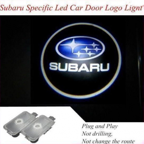Subaru Door Light Welcome Logo Laser
